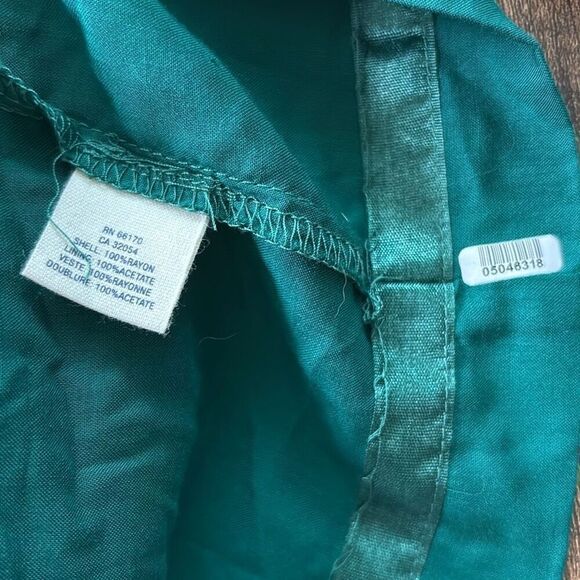 Maeve Anthropologie green faux wrap dress XS - Picture 8 of 10